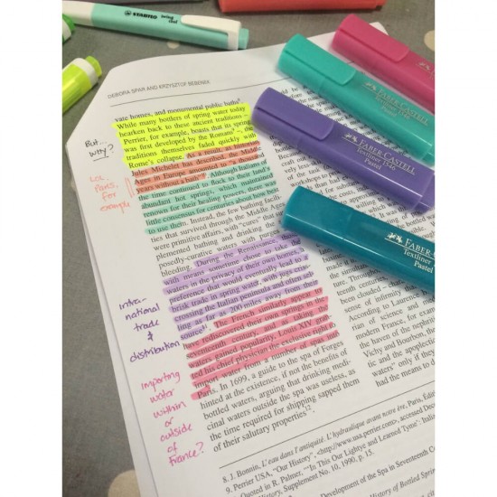 Textmarker Faber – Castell 1546, Roz Metalizat, Rechizite Scolare, Textmarker Pigmentat, Accesorii pentru Birou, Marker Metalizat Roz, Textmarker Roz