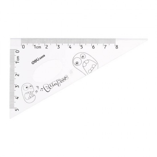 Set Geometrie, Deli, 4 Piese, Rechizite Scolare, Accesorii pentru Scoala, Deli Set pentru Geometrie, Liniare pentru Scoala