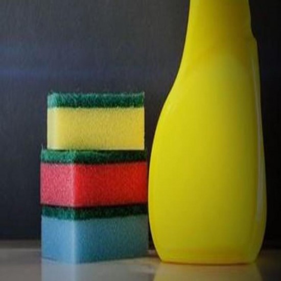 Set 5 Bureti Simpli Colorati Zorex Basic, 78x48x25 mm, Spuma Poliuretanica si Fibra Abraziva, Burete Vase, Bureti Curatare, Burete pentru Menaj, Bureti pentru Casa