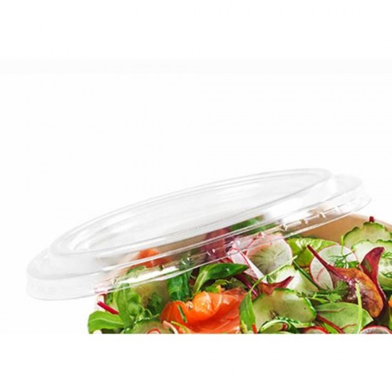Capac din Plastic pentru Bol de Salata, Diametru 18 cm, 50 Buc/Set, Capace din Plastic pentru Boluri, Capac pentru Caserola, Capace pentru Catering,  Capac din Plastic pentru Bol Mare din Carton