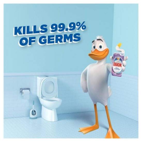 Dezinfectant WC DUCK, Deep Action Gel, Lavanda, 750 ml, Dezinfectant WC Gel, Dezinfectant WC Lichid, Lichid Curatare WC Duck Lavender, Duck WC Lavender Deep Action Gel, Solutie Toaleta, Curatare WC
