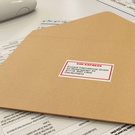 Etichete Autoadezive Personalizate, 50x25 mm, 1500 Etichete/Rola, Tipar 1 Culoare, Etichete Autoadezive Imprimate, Etichete Personalizate, Etichete Albe Personalizate, Etichete Personalizate pentru Produse, Etichete din Hartie Personalizate