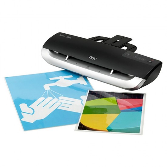 Aparat de Laminat GBC Fusion 3000L, A3, Folie 80-125 microni, Timp Incalzire 1.5 min, Viteza Laminare 30 sec, Culoare Neagra, Masina de Laminat, Laminator pentru Documente A3