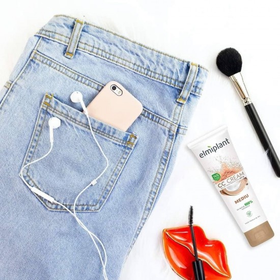 Crema CC Elmiplant Skin Moisture, Nuanta Mediu, 50 ml, Crema pentru Ten, Crema CC pentru Ten, Fond de Ten CC, Crema Skin Moisture CC, Crema CC de Ten, Crema Ingrijire Ten, Crema CC Ingrijire, Creme CC, Creme pentru Ten