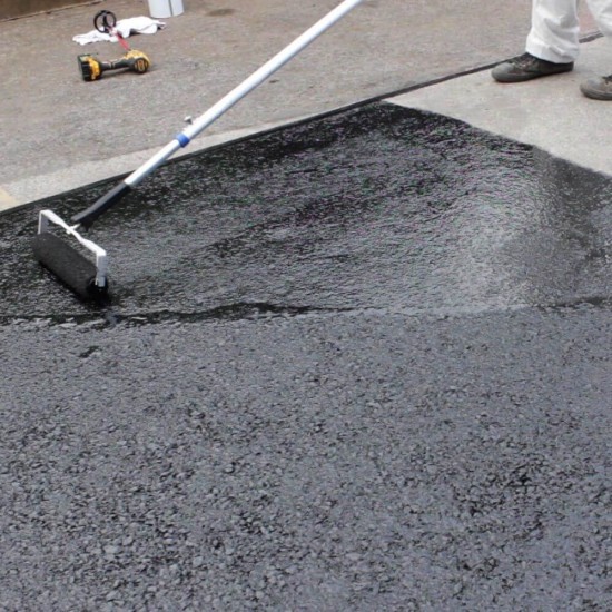 Hidroizolatie Beton Hermes Asphalt Coat, 19 kg, Invelis Asfalt, Emulsie Bituminoasa de Impermeabilizare cu Agenti de Umplere, Hidroizlotatie Bituminoasa, Hidroizolatie pe Baza de Bitum, Solutie Impermeabilizare Beton