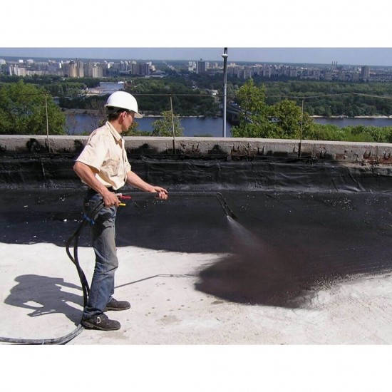 Hidroizolatie Beton Hermes Asphalt Coat, 19 kg, Invelis Asfalt, Emulsie Bituminoasa de Impermeabilizare cu Agenti de Umplere, Hidroizlotatie Bituminoasa, Hidroizolatie pe Baza de Bitum, Solutie Impermeabilizare Beton