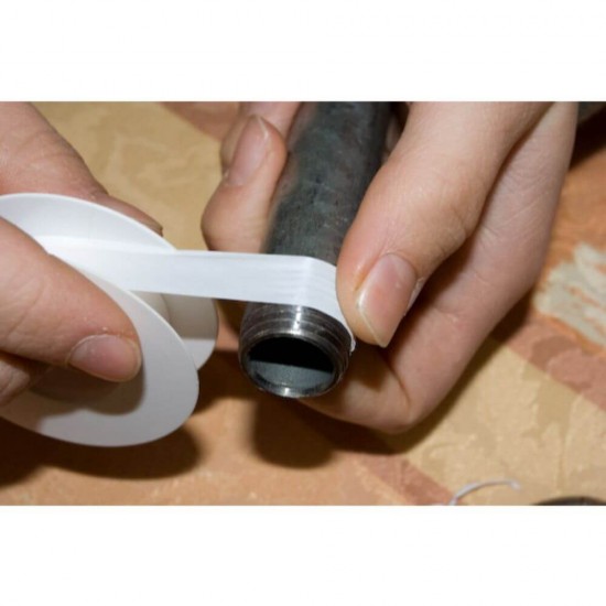 Banda Teflon Griffon, 12m x 12mm x 0.076mm, PTFE, Alb, Banda de Etansare din PTFE, Banda de Teflon PTFE, Benzi de Teflon, Benzi de Etansare Imbinari Filetate, Banda Etansare Instalatii Sanitare, Banda Teflon pentru Fitinguri Conducte