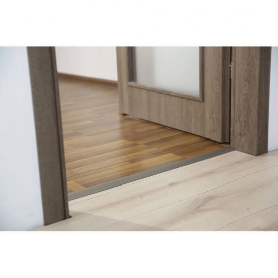 Profil Trecere cu Functie Dubla 3047, 30mm x 0.9m, Aluminiu, Frasin Gri, Profil Trecere Pardoseala, Profil de Trecere Functie Dubla, Profil de Trecere Aluminiu, Profile de Trecere Parchet, Profil Trecere cu Functie Dubla Pardoseli