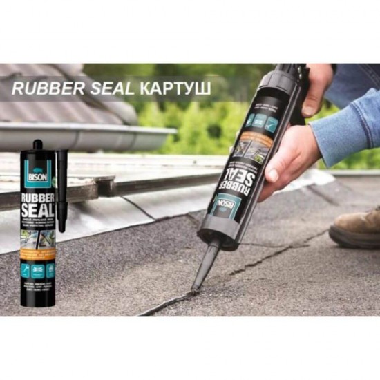 Hidroizolatie BISON Rubber Seal, 310 g, Bitum Modificat cu Polimeri si Cauciuc, Solutie Hidroizolanta Bison pe Baza de Bitum, Solutie pentru Etansare, Solutie Etansat, Hidroizolatii Bison, Solutii Hidroizolante, Solutie Universala pentru Hidroizolare