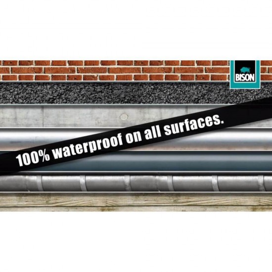 Hidroizolatie BISON Rubber Seal, 310 g, Bitum Modificat cu Polimeri si Cauciuc, Solutie Hidroizolanta Bison pe Baza de Bitum, Solutie pentru Etansare, Solutie Etansat, Hidroizolatii Bison, Solutii Hidroizolante, Solutie Universala pentru Hidroizolare