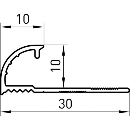 Profil Aluminiu Colt Exterior, 10mm x 2.5m, Argintiu, Model TRA100/00, Profil pentru Colt Exterior, Profil Colturi, Profil Colturi Exterioare, Profil Protectie Colturi, Profil Aluminiu Colt Exterior, Profil Protectia Colturilor, Profile Colturi Exterioare