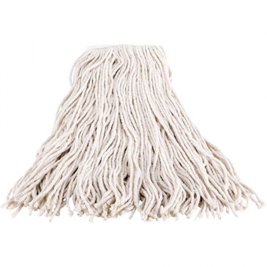 Rezerva Mop din Bumbac Zorex Clasic, Culoare Alba, Greutate 250g, Rezerve Mop, Rezerve Clasice pentru Mop, Rezerve de Bumbac pentru Mop, Rezerva pentru Mop Standard, Accesorii Curatenie, Accesorii Menaj