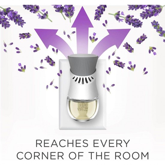 Rezerva Odorizant Electric Lichid AIR WICK, Lavanda, 19 ml, Parfum de Lavanda, Odorizant Camera, Odorizant Lichid pentru Camera, Odorizant Electric, Rezerva Lichida Odorizant, Odorizant Electric pentru Camera
