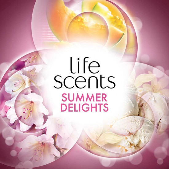 AIR WICK Betisoare Parfumate Reed Diffuser, Summer Delight, 30 ml, Parfum de Vanilie si Pepene, Betisoare Odorizante pentru Camera, Betisoare de Camera Parfumate, Odorizant Parfum Vanilie si Pepene, Betisoare Parfumate AIR WICK Summer Delight