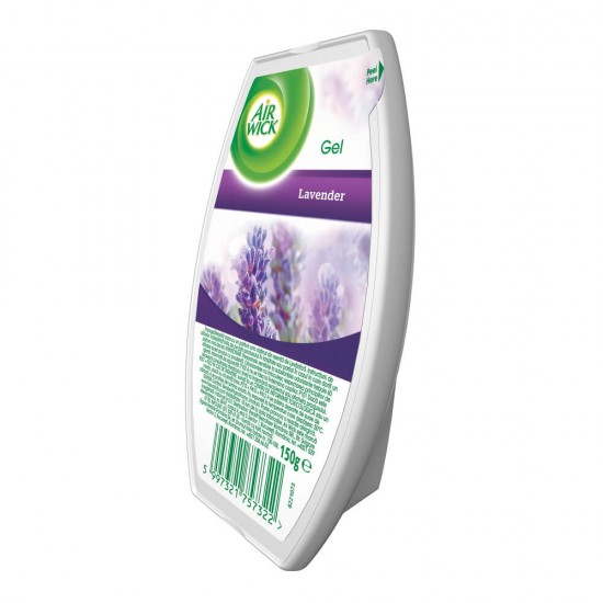 AIR WICK Odorizant Gel, 150 g, Parfum de Lavanda, Odorizant de Camera, Odorizant Gel Parfumat, Odorizant Gel de Camera, Gel Odorizant cu Lavanda, Gel Odorizant Air Wick, Odorizant pentru Camera AIR WICK
