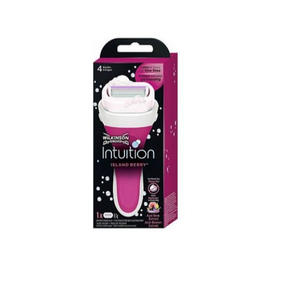 Aparat de Epilat Wilkinson Intuition Island Berry, 1 Buc/Set, Aparat de Epilat, 4 Lame, Wilkinson Intuition Island Berry Femei, Aparat de Epilat pentru Femei