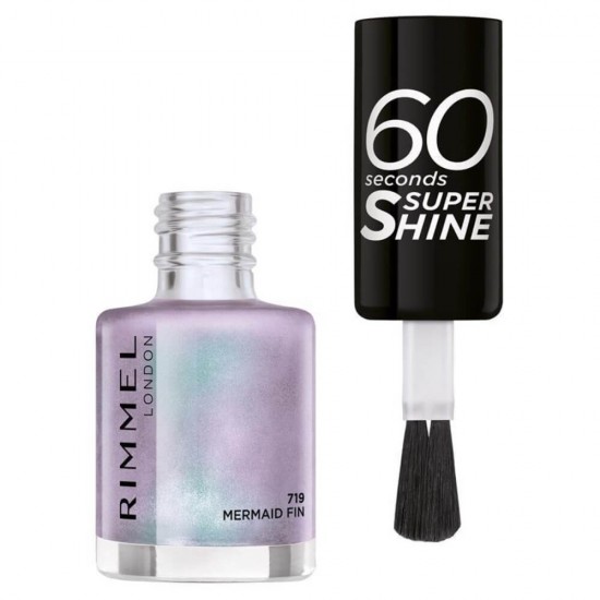 Lac de Unghii Rimmel 60 Seconds Super Shine, 719 Mermaid Fin, 8 ml, Lac pentru Unghii, Lac de Unghii Rimmel, Lac de Unghii Rimmel London, Lac de Unghii 60 Seconds, Lac de Unghii Super Shine, Oja Unghii, Oja pentru Unghii