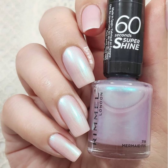 Lac de Unghii Rimmel 60 Seconds Super Shine, 719 Mermaid Fin, 8 ml, Lac pentru Unghii, Lac de Unghii Rimmel, Lac de Unghii Rimmel London, Lac de Unghii 60 Seconds, Lac de Unghii Super Shine, Oja Unghii, Oja pentru Unghii