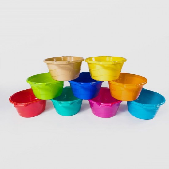 Lighean Oval cu Manere STERK, Capacitate 4 L, Dimensiune 36x25x12 cm, Material Plastic, Culoare Turcoaz, Lighean cu Manere, Lighean Oval, Lighean Plastic