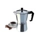 Espressor Aluminiu pentru 9 Cesti, Aringtiu/Negru, Espressor Aluminiu, Cafetiera Aluminiu, Espresor 9 Cafele, Espressor 9 Portii, Cafetiera Espressor, Cafetiera Moka, Oala Moka, Espressor Moka, Espressor Aragaz, Cafetiera Aragaz