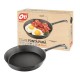 Tigaie OTI din Fonta Pura cu Inductie, Diametru 24 cm, Maner din Fonta, Material Gros, Culoare Neagra, Tigai Inductie Tigaie pentru Aragaz, Tigaie pentru Plita, Tigaie Gatire Mancare, Tigai din Fonta, Tigai pentru Mancare, Tigai Negre Fonta