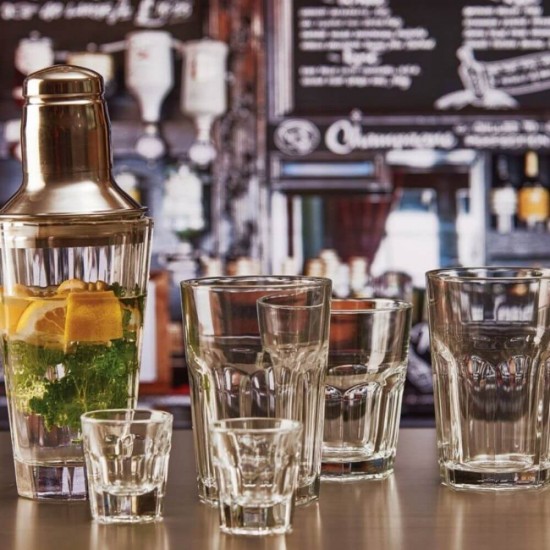 Set 12 Pahare PASABAHCE Casablanca Whisky, 270 ml, Set Pahare Bar 270 ml, Pahare pentru Whisky 270 ml,  Pahare Whisky pentru Bar, Set Pahare Whisky, Pahare Bauturi 270 ml, Accesorii pentru Bar, Pahare Whisky din Sticla pentru Bauturi