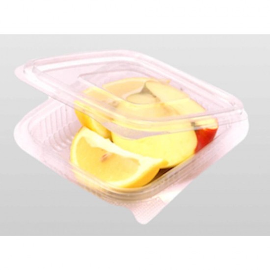 Caserole Capac Atasat, 104x110x27 mm,100 Buc/Set, 150 ml, Plastic Transparent, Caserole Reactangulare, Caserole de Unica Folosinta, Caserole cu Capac din Plastic, Caserole din Plastic, Caserola cu Capac, Caserole din Plastic Unica Folosinta