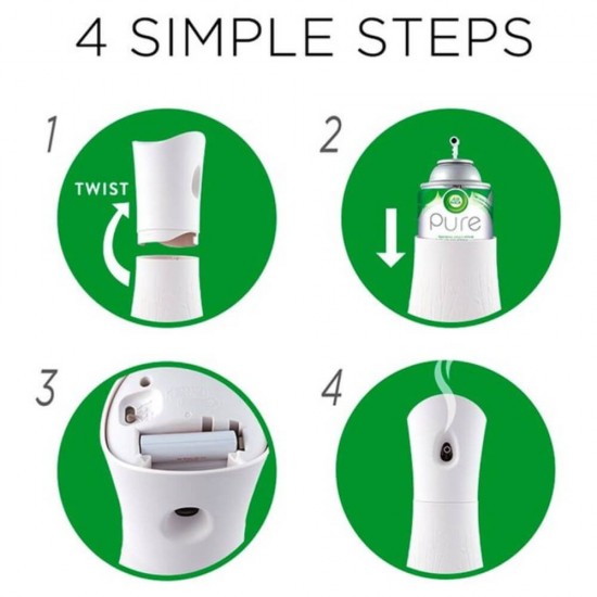 Air Wick Freshmatic cu Spray Odorizant de Camera, Magnolia, 250 ml, Set Aparat Air Wick Freshmatic si Spray Odorizant Tip Aerosol, Aparat Odorizant de Camera Automat, Aparate Odorizante Air Wick, Odorizant Tip Aerosol Automat