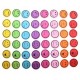 Mutrisoare Autoadezive DACO, 50 Buc/Set, Diametru 25 mm, Multicolor, Accesorii Creatie, Accesorii  Craft, Smiley Decorativ din Spuma, Figurine din Spuma Autoadezive, Zambete Decorative cu Adeziv, Fetisoare Decorative, Smiley Decorativ din Spuma
