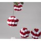 Pom Pom DACO, 87 Buc/Set, Material Textil, Culoare Alba, Accesorii Craft, Accesorii Creatie, Bilute Plusate Albe, Bilute Pom Pom, PomPom Textil, Pom-Pom Textil, Pom Pom Alb, Pom Pom Decorativ, Accesorii Decorative pentru Haine, Pom Pom Ornamental