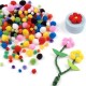 Pom Pom DACO, 120 Buc/Set, 10 mm, Verde, Material Textil,  Bilute Plusate Colorate, Bilute Pom Pom, Accesorii Craft, Accesorii Creatie, Pom-Pom Textil, Pom Pom Colorat, Pom Pom Decorativ, Pom Pom Ornamental, Pom Pom pentru Lucru Manual