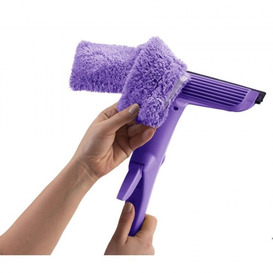 Rezerva OTI pentru Racleta Spray, 30x7 cm, Microfibra, Culoare Mov, Rezerve Microfibra pentru Stergator OTI Spray 3 in 1, Rezerva pentru Racleta Spray, Rezerve pentru Stergator de Geamuri