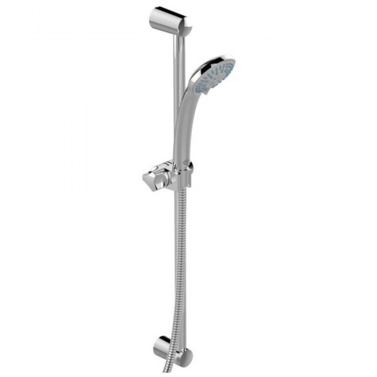 Set 5 Piese Alpha pentru Baie, Baterie cu Ventil pentru Lavoar, Baterie Cada si Dus cu Divertor, Bara Dus 600 mm, Para Dus 3 Functii 80 mm, Furtun Dus 1500 mm, Set Baie, Set pentru Baie, Set 5 Piese Baie, Set pentru Dus, Set Dus