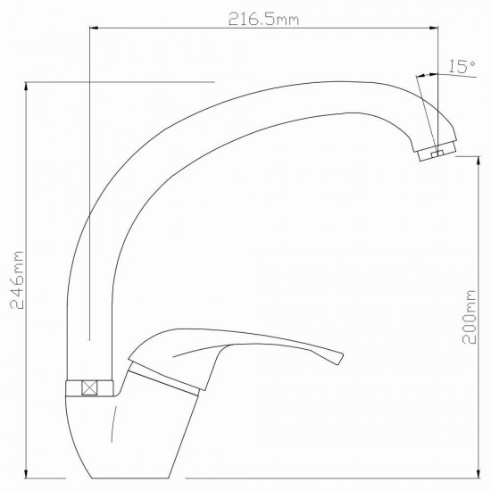 Baterie de Bucatarie cu Gat de Lebada din Alama Sanobi Granit, Finisaj Granit Bej, Baterii Bucatarie, Baterie Bucatarie, Baterie pentru Bucatarie, Baterii pentru Bucatarie, Baterii de Chiuveta, Baterie de Chiuveta, Baterii Sanobi, Baterie Sanobi