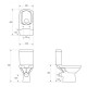 Set Vas WC Stativ Cersanit, Carina New CleanOn, Rimless, cu Rezervor si Capac Soft-Close si Easy-Of, Set Vas WC, WC Cersanit, WC CleanOn cu Rezervor si Capac, Capac WC Soft-Close si Easy-Of, Set Vas WC, Vase Toaleta, Sanitare, Obiecte Sanitare, Vase WC
