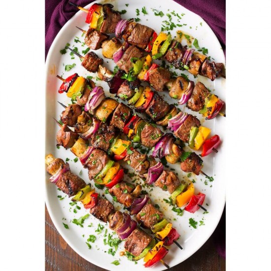 Set 100 Bete Frigarui, OTI, 20cm x 3mm, Lemn de Bambus, Bete din Lemn pentru Frigarui, Bete Frigarui din Bambus, Bete de Bambus pentru Frigarui, Bete de Lemn pentru Grill, Bete Grill