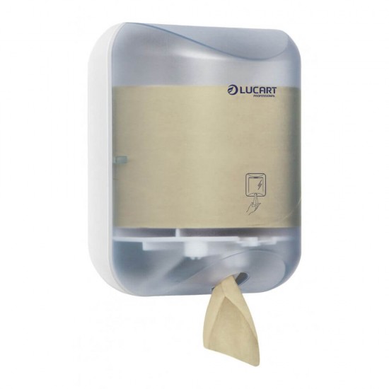 Prosop Hartie Lucart Eco Natural, 2 Straturi, 6 Buc/Set, 554 Foi/Rola, Lungime Rola 155 m, Celuloza Reciclata, Rola Servetele Hartie, Prosoape Hartie si Servetele, Prosoape de Hartie pentru Dispenser, Prosoape Unica Folosinta