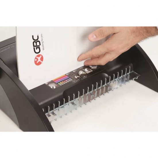 Aparat de Indosariat GBC CombBind C110, Capacitate 195 Coli, Perforare 12 Coli, 38x13x9.8 cm, Greutate 2.633 Kg, Aparat de Legat cu Inele de Plastic, Masina Indosariere, Aparat de Spiralat, Aparat de Indosariat cu Inele de Plastic, Aparatura Birou