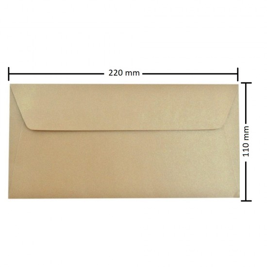 Plicuri Bej DL DACO, 25 Buc/Set, 110x220 mm, 120 g/m², cu Clapeta Siliconica, Plic Bej Sidefat, Plic Colorat, Plicuri cu Clapeta Siliconica, Plicuri DL cu Lipire Siliconica, Plicuri Colorate, Plicuri DL Colorate
