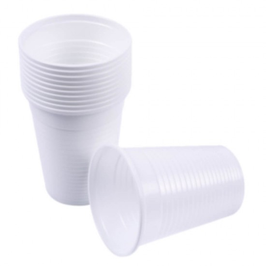 Pahare din Plastic de Unica Folosinta Alabala, Capacitate 200 ml, 100 Buc/Set, Albe, Pahare din Plastic Alabala, Pahare Albe de Unica Folosinta, Pahar Alb din Plastic, Pahare Albe, Pahare Plastic Albe