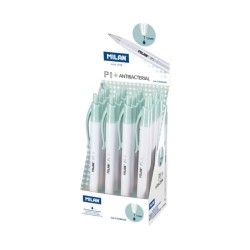 Pix Milan P1 Antibacterial, 25 Buc/Set, Grosime Varf 1 mm, Culoare Scriere Albastru