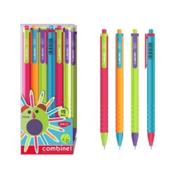 Pix Combinel Daco, 12 Buc/Set, Corp din Plastic, Grosime Varf 1 mm, Diverse Culori de Scriere