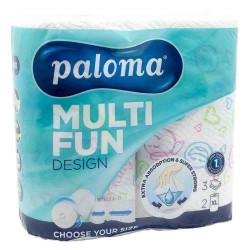 Set 2 Role Prosoape de Bucatarie Paloma Multi Fun, 3 Straturi