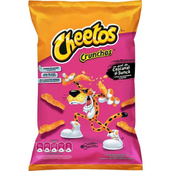 Pufuleti Cheetos cu Gust de Branza si Sunca, 95 g