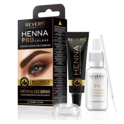 Vopsea de Sprancene Henna Pro Colors, Revers, Negru, 1.0, 15 ml
