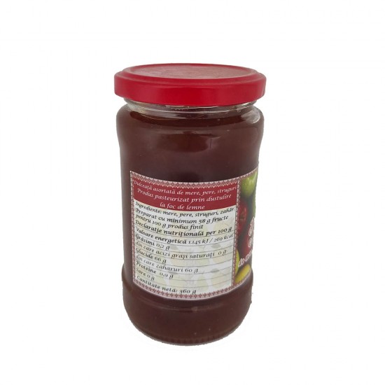 Dulceata Asortata de Mere, Pere si Struguri, 360 g