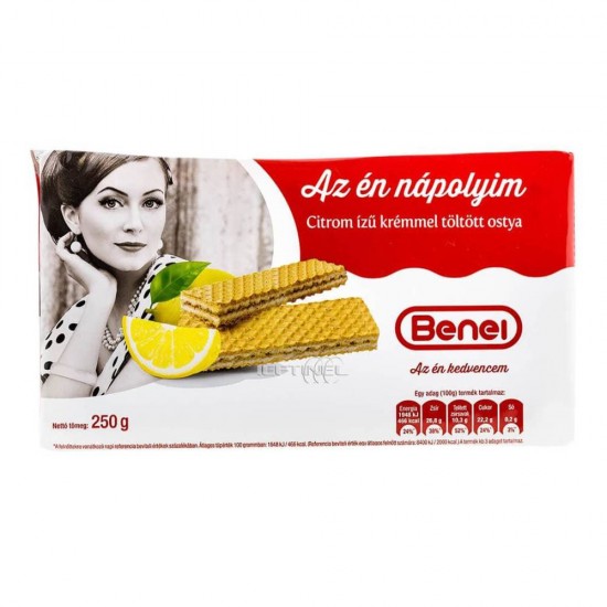 Napolitane Benei cu Crema de Lamaie, 250 g