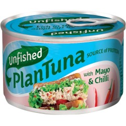 Alternativa Vegana la Ton cu Maioneza si Chilli Unfished Plantuna Mayo Si Chilli, 150 g