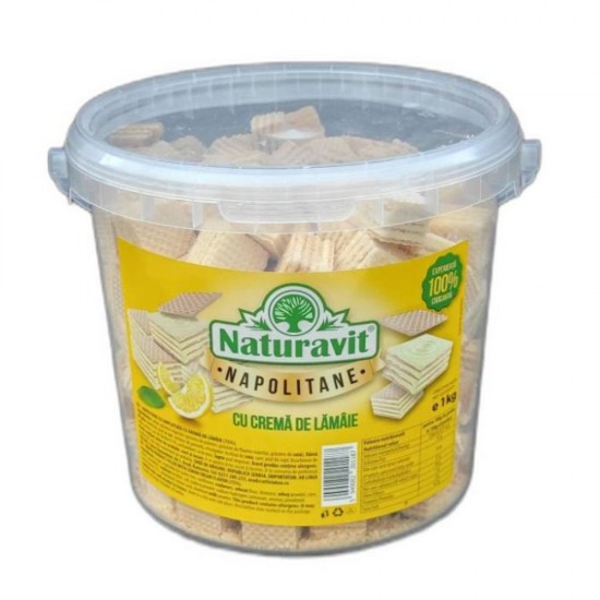 Napolitane cu Crema de Lamaie Naturavit la Galeata, 1000 g