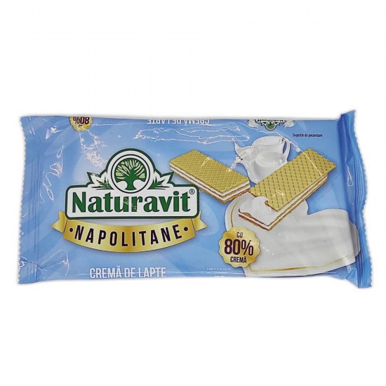 Napolitane cu Crema de Lapte Naturavit, 75 g